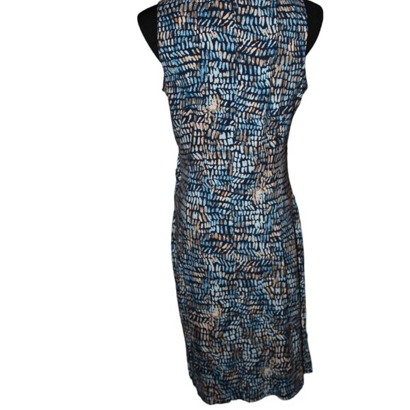 SALE! NIC+ZOE Raindrops Waterdrops Twisted Ruched Lined Dress S Small NWOT's - Picture 6 of 9